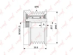 ����� ���������� ���� ���������� LYNXauto PA-1095 PA1095 ����
