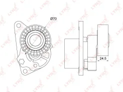 ���������� ������������� ����� ��� Volvo V70, Volvo S70, Volvo S80 I LYNXauto PT-3119 PT3119 ����