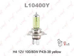 ����� H4 12V 100/80W P43T-38 Yellow LYNXauto L10400Y L10400Y ����