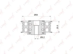 ����� �������� ��������� ������������ ��� Mercedes-BENZ T1, Mercedes-BENZ Sprinter, Mercedes-BENZ E-Class LYNXauto PB-7016 PB7016 ����
