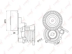 ���������� ����� ��������� ������������ ��� BMW 3, BMW 5, BMW Z3 LYNXauto PT-3006 PT3006 ����