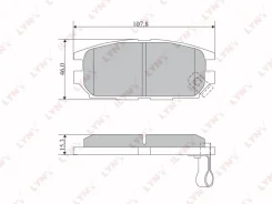 ��������� ������� �������� ������ ��� Mitsubishi Diamante �����, Mitsubishi Space Wagon, Mitsubishi Grandis LYNXauto BD-5517 BD5517 ����