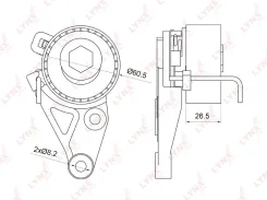 ����� �������� ����� ��� ��� FORD Focus, FORD Fiesta, Mazda 2 LYNXauto PB-1075 PB1075 ����