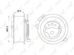 ����� �������� ����� ��� ��� Volkswagen Transporter, Volkswagen Caddy, Volkswagen Passat LYNXauto PB-1251 PB1251 ����