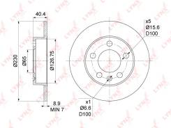 ���� ��������� ��������������� (232x9) ��� LYNXauto [BN1194] BN1194 ����