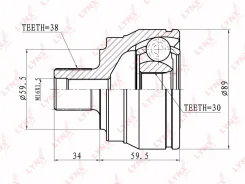 ���� �������� AUDI 100 A6 2.4-2.8 95-00/2.6 94-00 LYNX CO1236 CO1236 ����