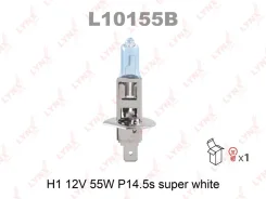 ����� H1 12V 55W P14.5S Super White ��� BMW 3, Volkswagen Passat, OPEL Omega LYNXauto L10155B L10155B ����