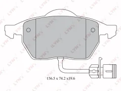 ������� ��������� �������� �������� ������ � ����� ��� AUDI A6, AUDI 100, Volkswagen Passat LYNXauto BD-1209 BD1209 ����