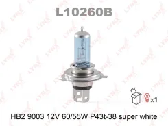 ����� HB2 9003 12V 60 55W P43T-38 Super White ��� Volkswagen Passat, Toyota Corolla, Mazda 323 LYNXauto L10260B L10260B ����