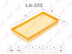 ��������� ������ ��� Mitsubishi Carisma, Volvo S40 I, Volvo V40 ��������� LYNXauto LA-332 LA332 ����