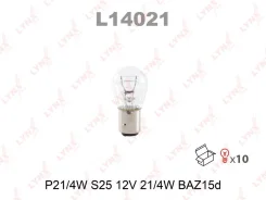 ����� P21 4W 12V BAZ15D ��� Skoda Octavia, OPEL Astra F, FORD Mondeo LYNXauto L14021 L14021 ����