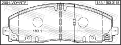 ������� ��������� �������� �������� ��� Chrysler Voyager V 2007-2016 2001-Voyrtf ����� ����� 2001VOYRTF ����