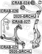 ����� ������� ������� WG, WK, XK Febest 2020GRCHU ����