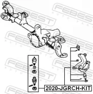 ����� ������� ����������� ������ �������� ������ ����� ��� JEEP Grand Cherokee, JEEP Wrangler, JEEP Cherokee febest 2020-jgrch-kit 2020JGRCHKIT ����
