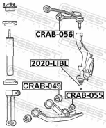 ����� ������� JEEP Cherokee III (KJ) -07 ���. ����. Febest 2020-LIBL 2020LIBL ����