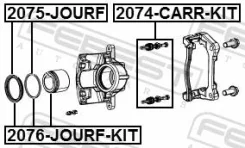 ������� �������� Chrysler Caravan / TOWN Country 2008- �����. (�����������) Febest 2076JOURFKIT ����