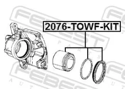 ������� ���������� �������� (�����������) �������� ������ ����� ��� Dodge Journey, JEEP Cherokee, JEEP Wrangler febest 2076-towf-kit 2076TOWFKIT ����