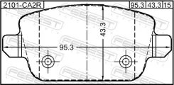 ������� ��������� FORD Focus CB4 2008-2011 ����. (�����. ) (� ������� � ��������� ������) Febest 2101CA2R ����