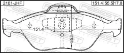 ������� ��������� Toyota Ractis NCP10#/SCP100 -10 �����. (� ��������������� ���������) Febest 2101JHF ����