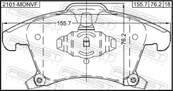 ������� ��������� �������� (� ��������������� ���������) Febest 2101Monvf 2101MONVF ����
