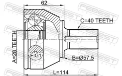 ���� FORD Mondeo CA2 2007-2014 �����. Febest 2110CA220 ����