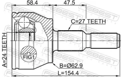 ���� �������� Febest 2110CB7 ��������, �����/������ 2110CB7 ����