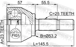 ���� FORD Fiesta 2001-2008 �����. Febest 2110FOC ����