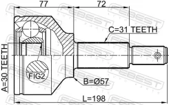 ���� ������� �������� ������ ����� ��� FORD Transit, FORD Tourneo febest 2110-ttf330 2110TTF330 ����