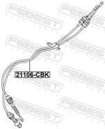 ���� ������� �������, ������, ����� ��� FORD Fiesta Febest 21106-CBK 21106CBK ����