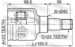 ���� FORD Focus C-MAX CAP 03- �����. ���. Febest 2111CB316LH ����