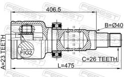 ���� ���������� ������ 23x40x26 Febest 2111CB420RH 2111CB420RH ����