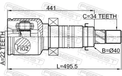 ���� ���������� ������ FORD 2.0 Febest 2111Cdhrh 2111CDHRH ����