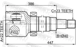 ���� ���������� �������� ������ ��� FORD Focus, FORD Fiesta, FORD Mondeo IV febest 2111-fociimtrh 2111FOCIIMTRH ����