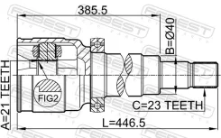 ���� 2111-Focrh ���������� ������ 21X40X23 Febest 2111FOCRH ����
