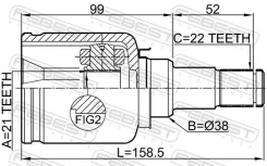 ���� FORD Fiesta -08 �����. ���. Febest 2111FUSATLH ����