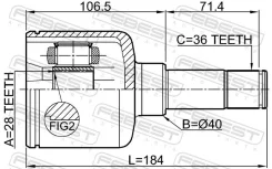 ���� FORD Transit TT9 2006-2014 �����. ���. Febest 2111TT9LH ����
