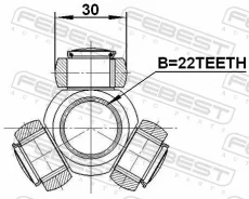 ������ ��� FORD Focus, FORD Fiesta, FORD C-MAX/Grand C-MAX febest 2116-cak 2116CAK ����