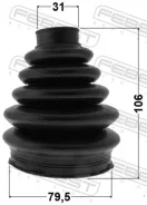 ������� ���� �������� �������� pvc 79.5x106x31 | ����/��� | Febest 2117Pfocii 2117PFOCII ����