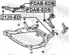 ����� ������� Mazda MPV LY 2005-2010 ������ �����. ����. Febest 2120ED ����