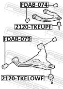 ����� ������� ��������� �������� ������ | ����� ����/��� | Febest 2120-Tkeupf 2120TKEUPF ����