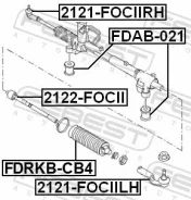 ���������� ������� ���� �������� ������ ��� FORD Focus, FORD C-MAX/Grand C-MAX, Volvo V50 febest 2121-fociirh 2121FOCIIRH ����