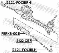 ���� ������� FORD Focus CB8 -15 Febest 2122CB7 ����