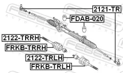 ���� ������� ����� (FORD Transit TT9 2006-) Febest Febest 2122-trlh 2122TRLH ����