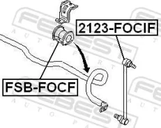 ���� ������������� �������� ������ ����� ��� FORD Escort, FORD Mondeo II, FORD Focus febest 2123-focif 2123FOCIF ����