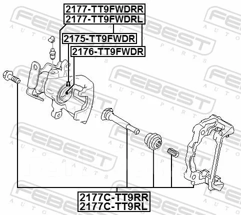 ����������� �������� Febest 2175TT9FWDR ����
