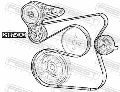 �������� ����� ���������� ����� ��� Mercedes-BENZ E-Class, FORD Focus, Mercedes-BENZ C-Class febest 2187-ca2 2187CA2 ����