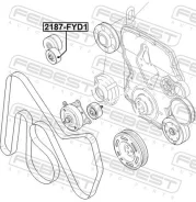 �������� ����� ���������� ����� ��� FORD Transit, LAND Rover Range Rover, LAND Rover Discovery III febest 2187-fyd1 2187FYD1 ����