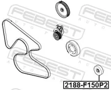�������� ����� ���������� ����� ��� Hyundai H-1, Mercedes-BENZ C-Class, FORD Explorer febest 2188-f150p2 2188F150P2 ����