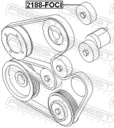 ����� �������� ���������� ����� � ��������� ��� Volvo V70, Chevrolet Colorado, Chrysler Sebring febest 2188-foci 2188FOCI ����