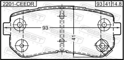������� ������ Hyundai IX35/Tucson 10MY 2009- 2201-Ceedr 2201CEEDR ����
